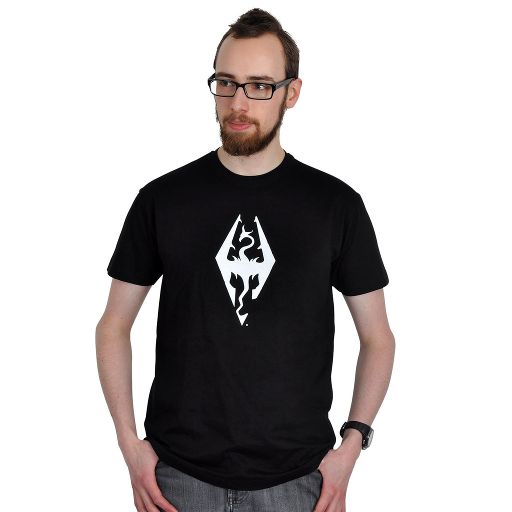Imagen del producto Skyrim - Camiseta negra con símbolo de dragón
