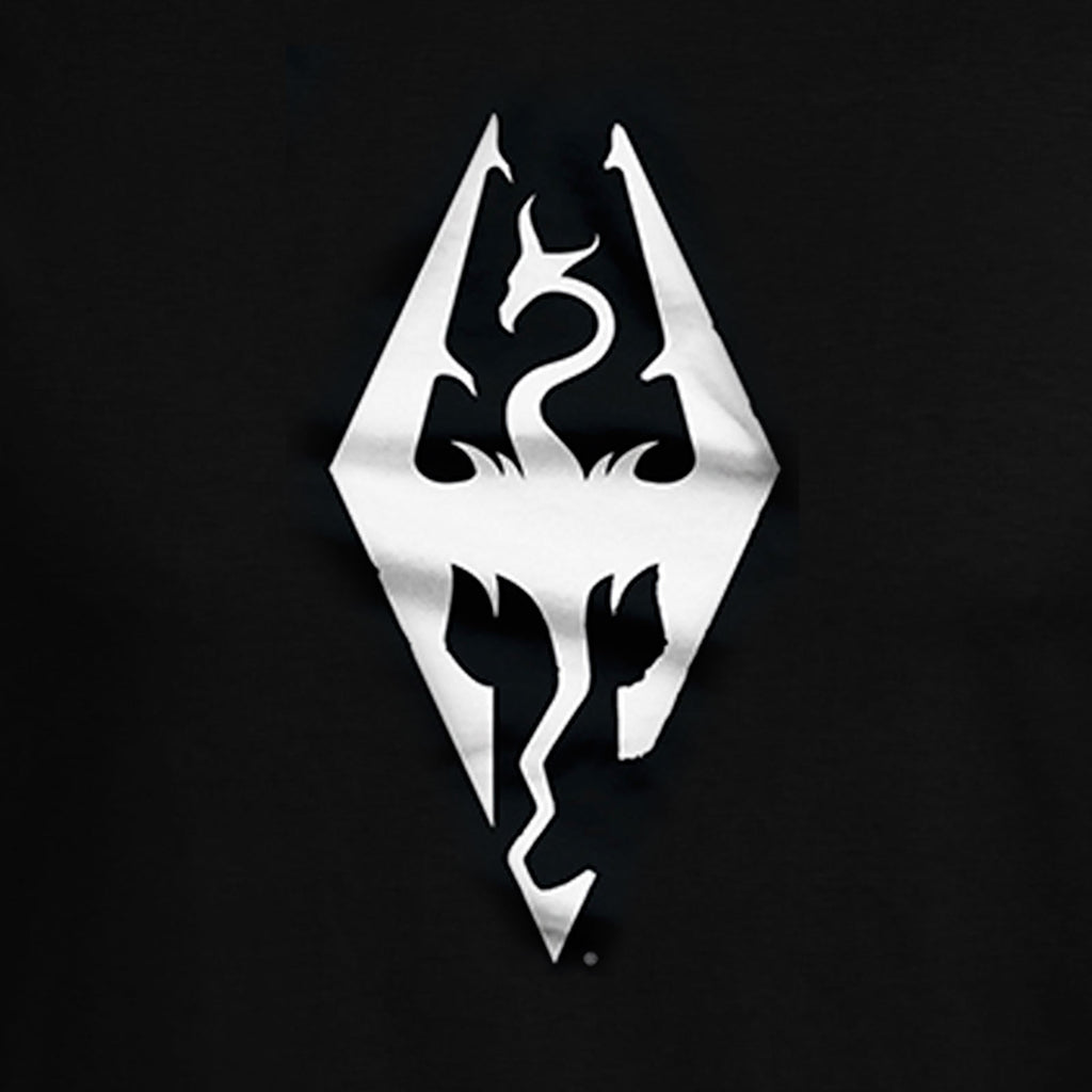 Imagen del producto Skyrim - Camiseta negra con símbolo de dragón