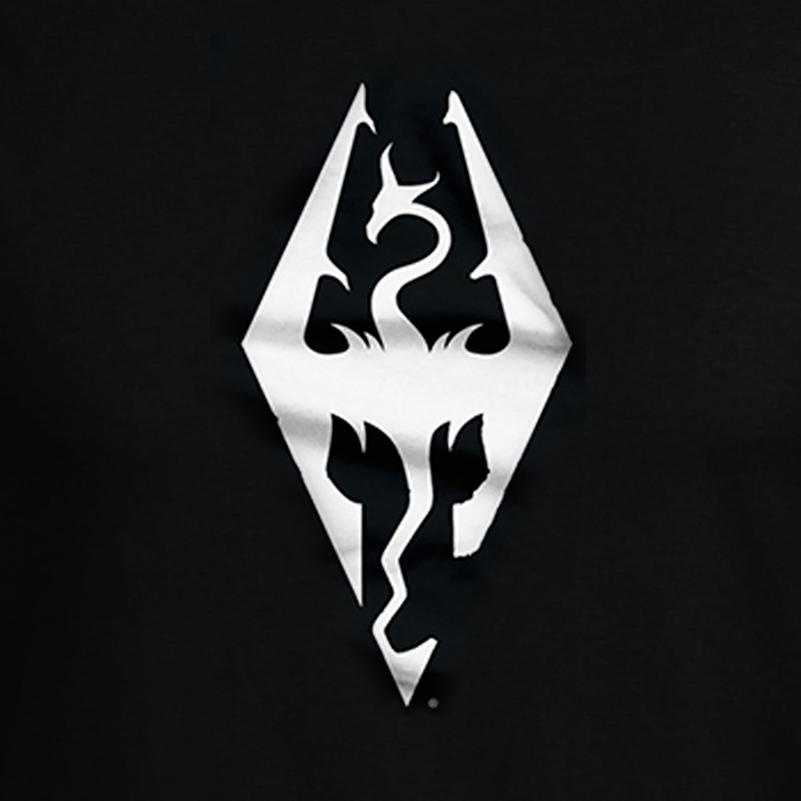 Imagen del producto Skyrim - Camiseta negra con símbolo de dragón