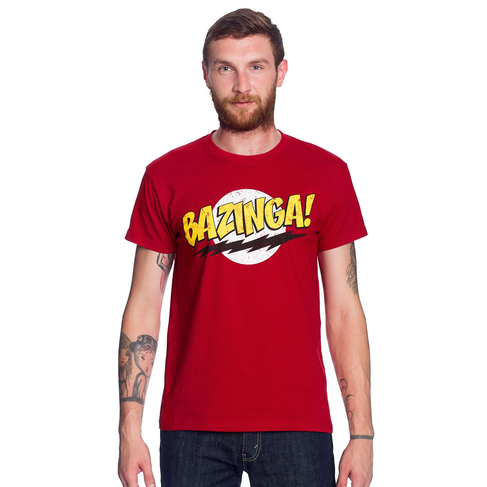 Imagen del producto Big Bang Theory - Camiseta Bazinga de tamaño completo roja