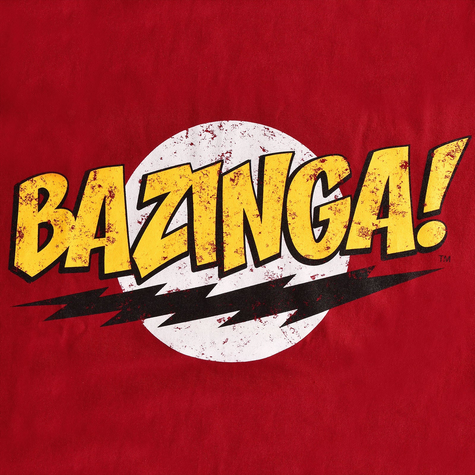 Imagen del producto Big Bang Theory - Camiseta Bazinga de tamaño completo roja