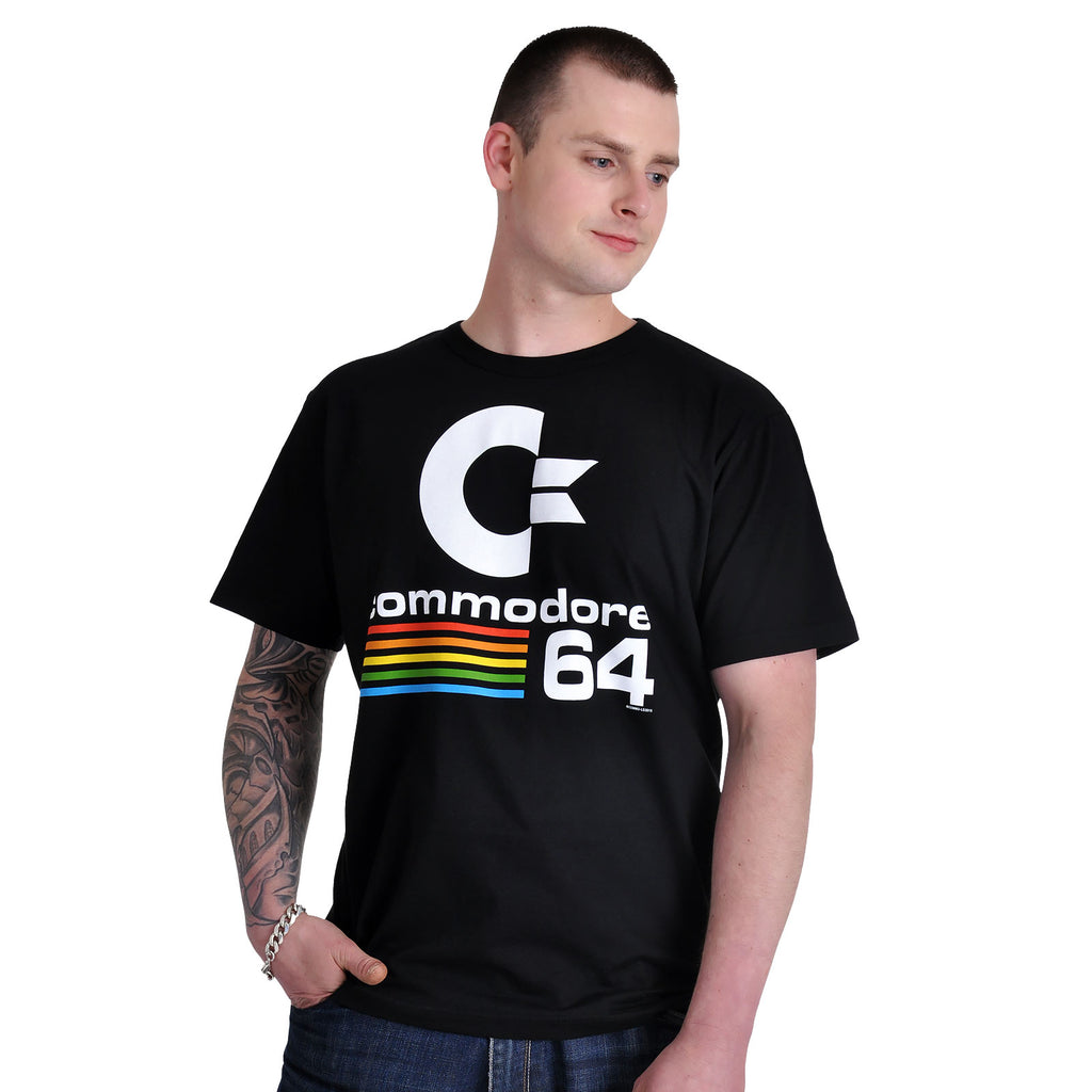 Imagen del producto Commodore 64 - Camiseta con logo negra