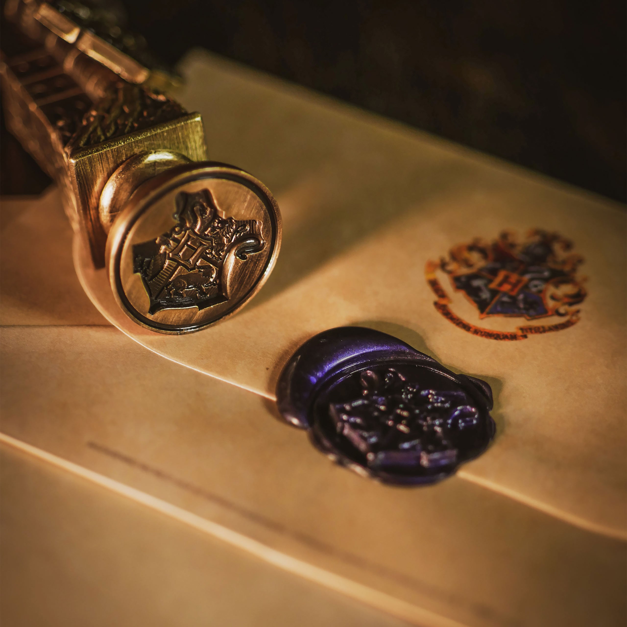 Imagen del producto Harry Potter - Sello de Hogwarts con cera