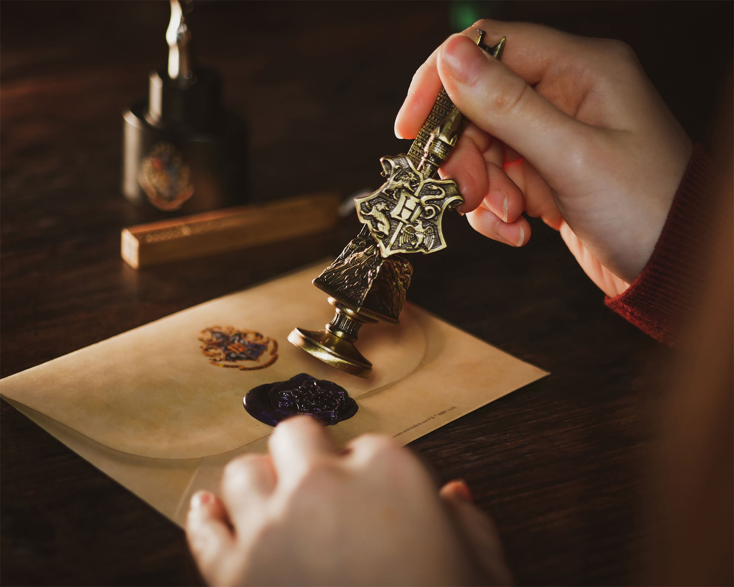 Imagen del producto Harry Potter - Sello de Hogwarts con cera