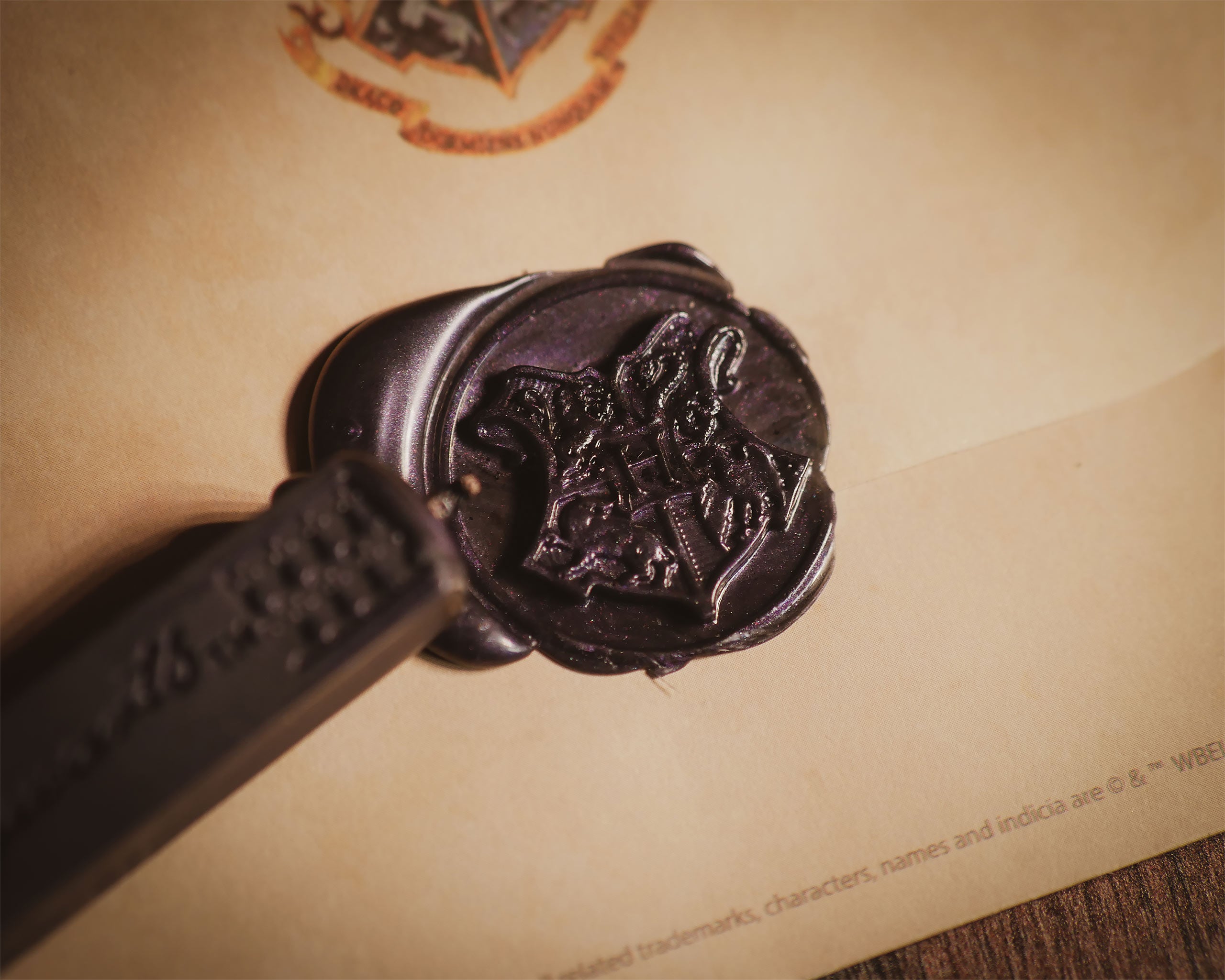 Imagen del producto Harry Potter - Sello de Hogwarts con cera