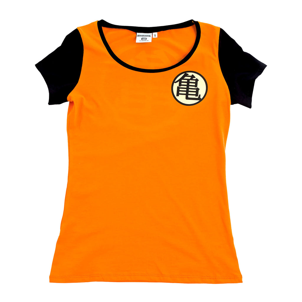 Imagen del producto Dragon Ball - Camiseta de chica con símbolo Kame naranja