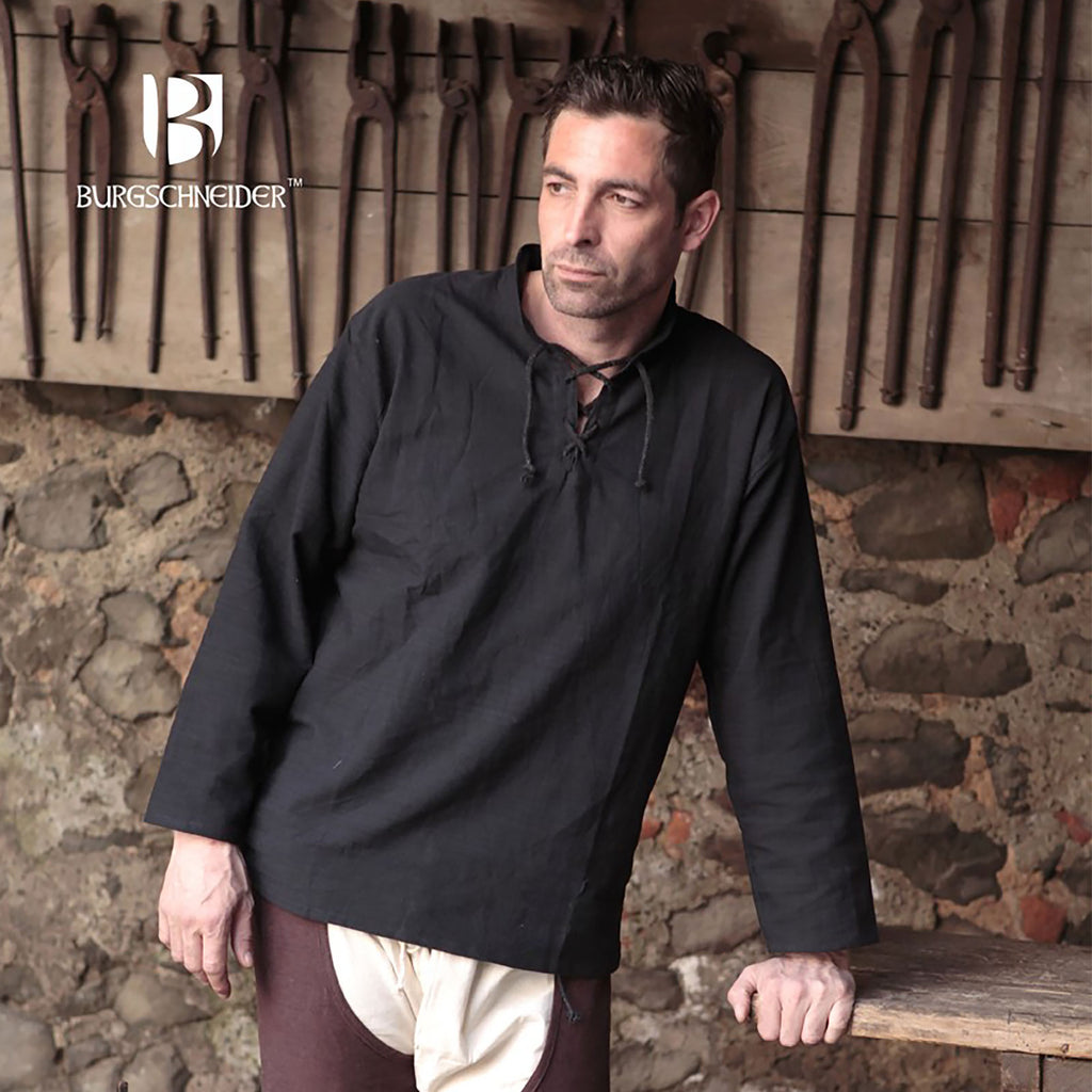 Imagen del producto Camisa medieval Tristan negra
