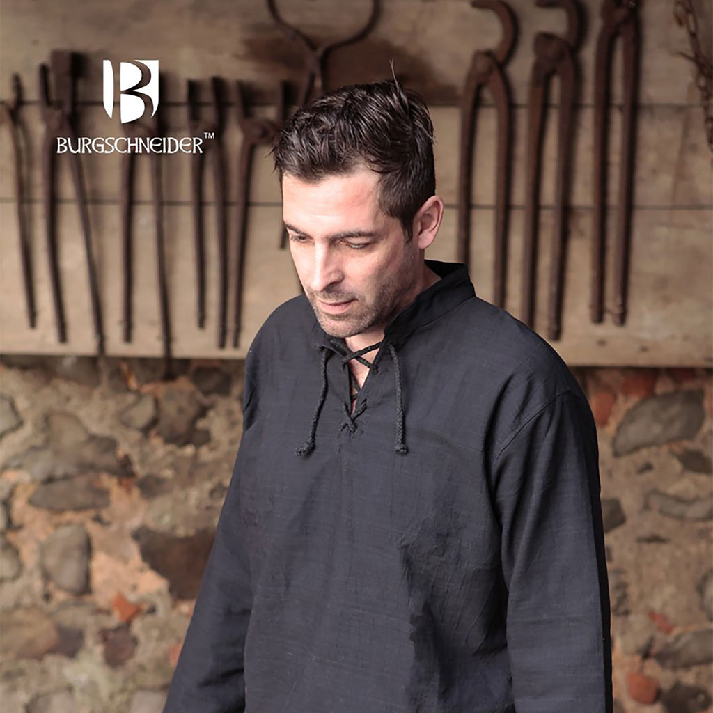 Imagen del producto Camisa medieval Tristan negra