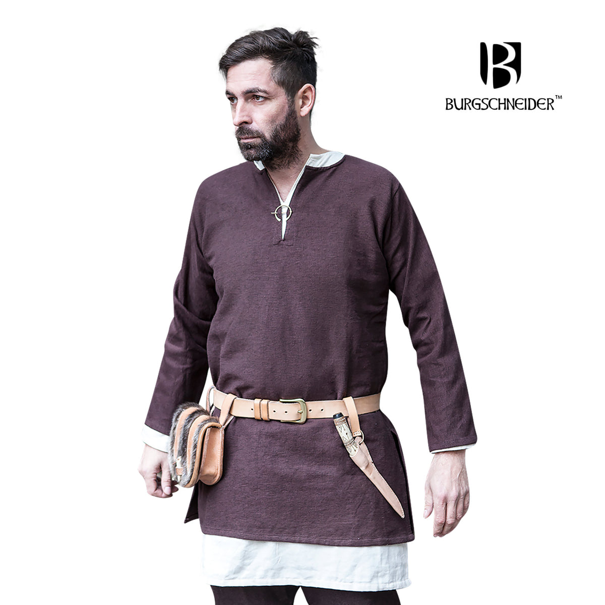 Imagen del producto Túnica corta medieval Erik marrón
