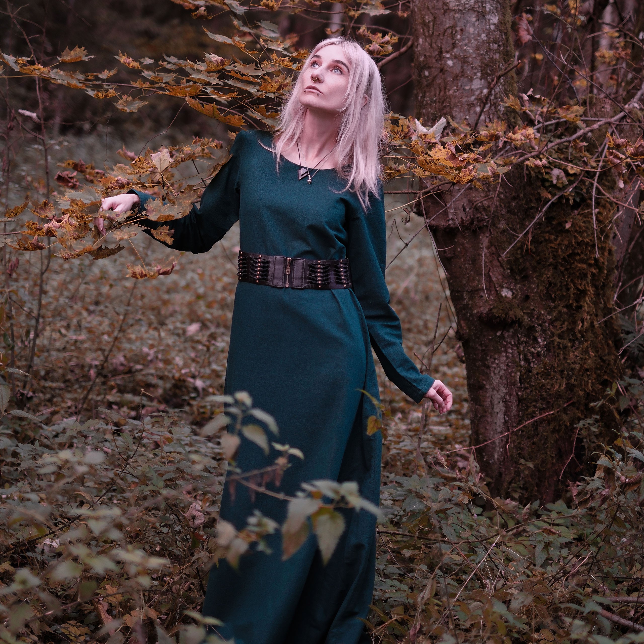 Imagen del producto Vestido medieval inferior Freya verde