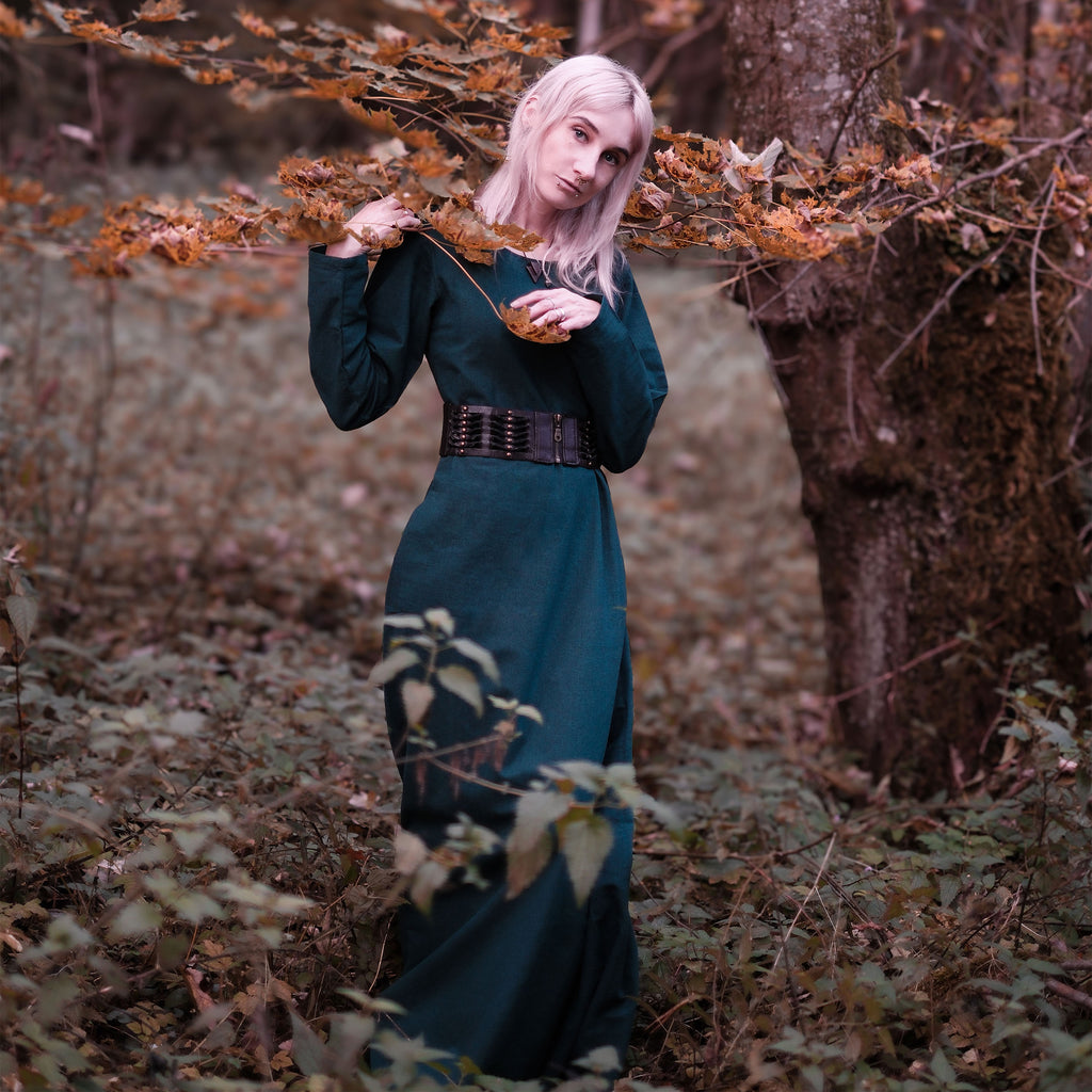 Imagen del producto Vestido medieval inferior Freya verde