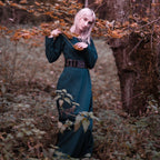 Imagen del producto Vestido medieval inferior Freya verde