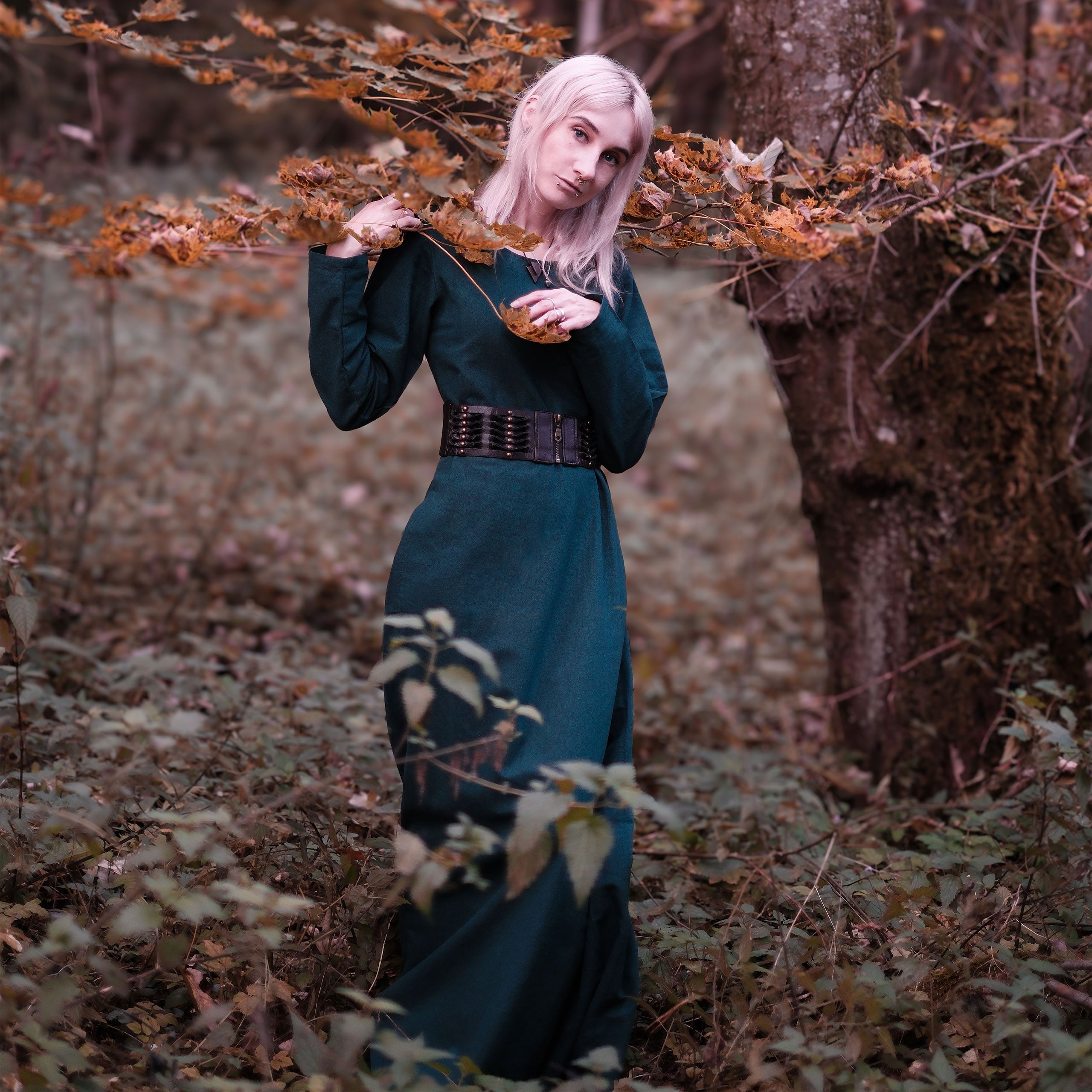 Imagen del producto Vestido medieval inferior Freya verde