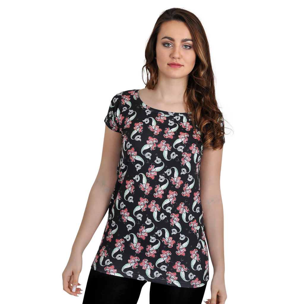 Imagen del producto Arielle - Camiseta de chica con estampado completo y corte holgado