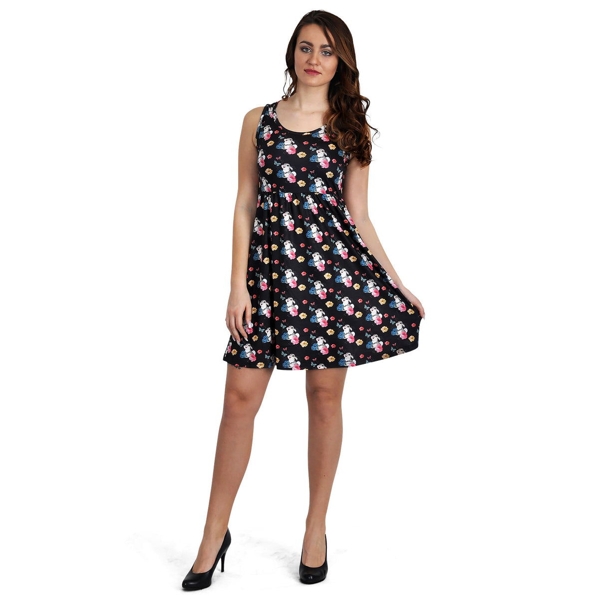 Imagen del producto Bambi - Klopfer Flower Power Vestido mini negro