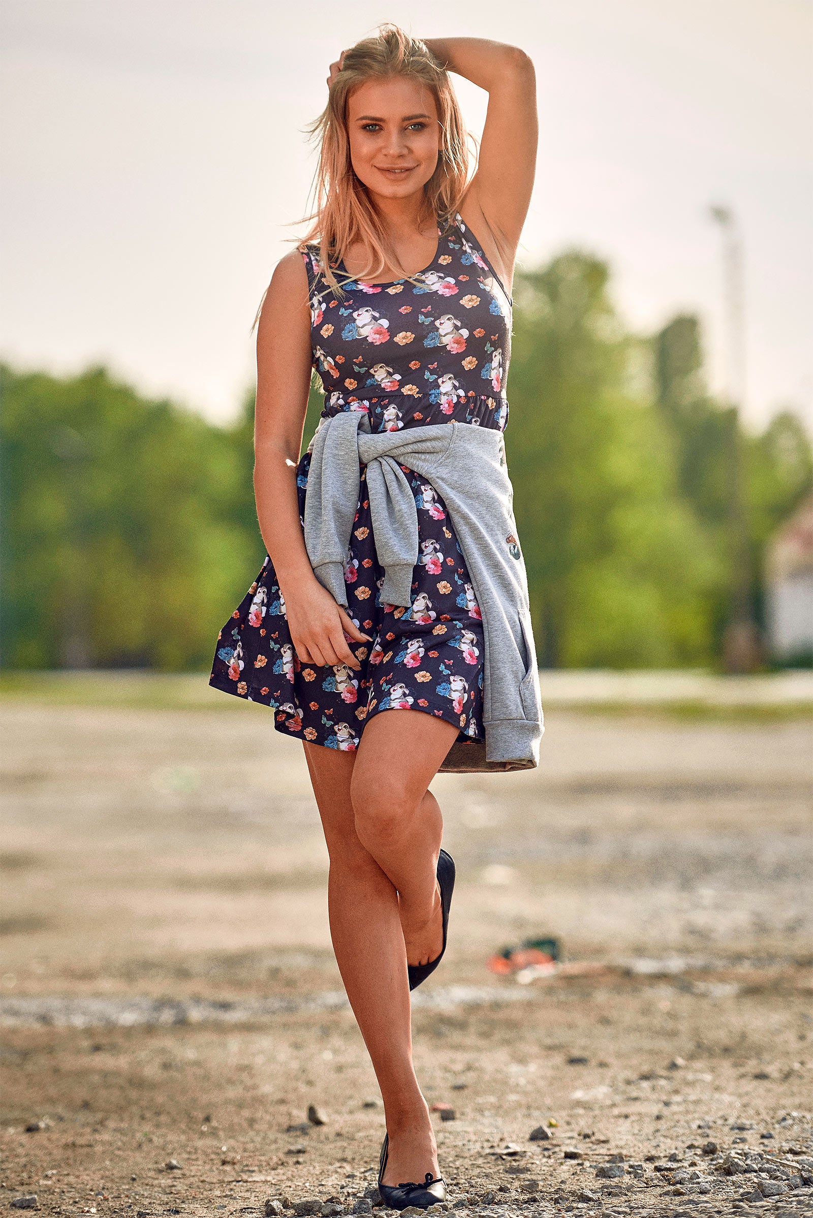 Imagen del producto Bambi - Klopfer Flower Power Vestido mini negro