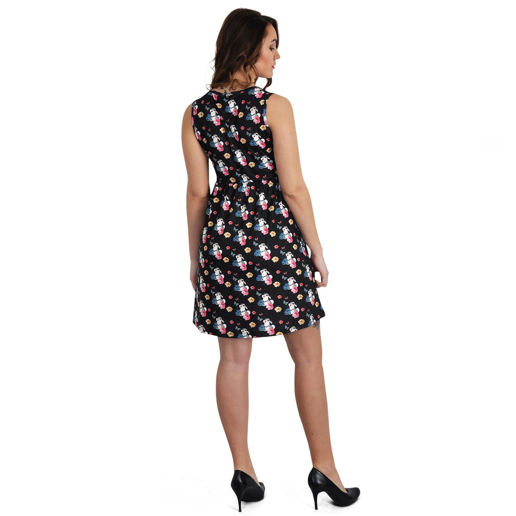 Imagen del producto Bambi - Klopfer Flower Power Vestido mini negro