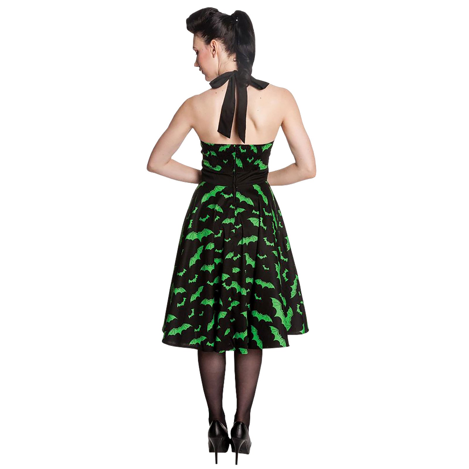 Imagen del producto Vestido Rockabilly Bat negro-verde