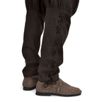 Imagen del producto Pantalones Bertram para hombres con cordones en la parte inferior de la pierna marrón