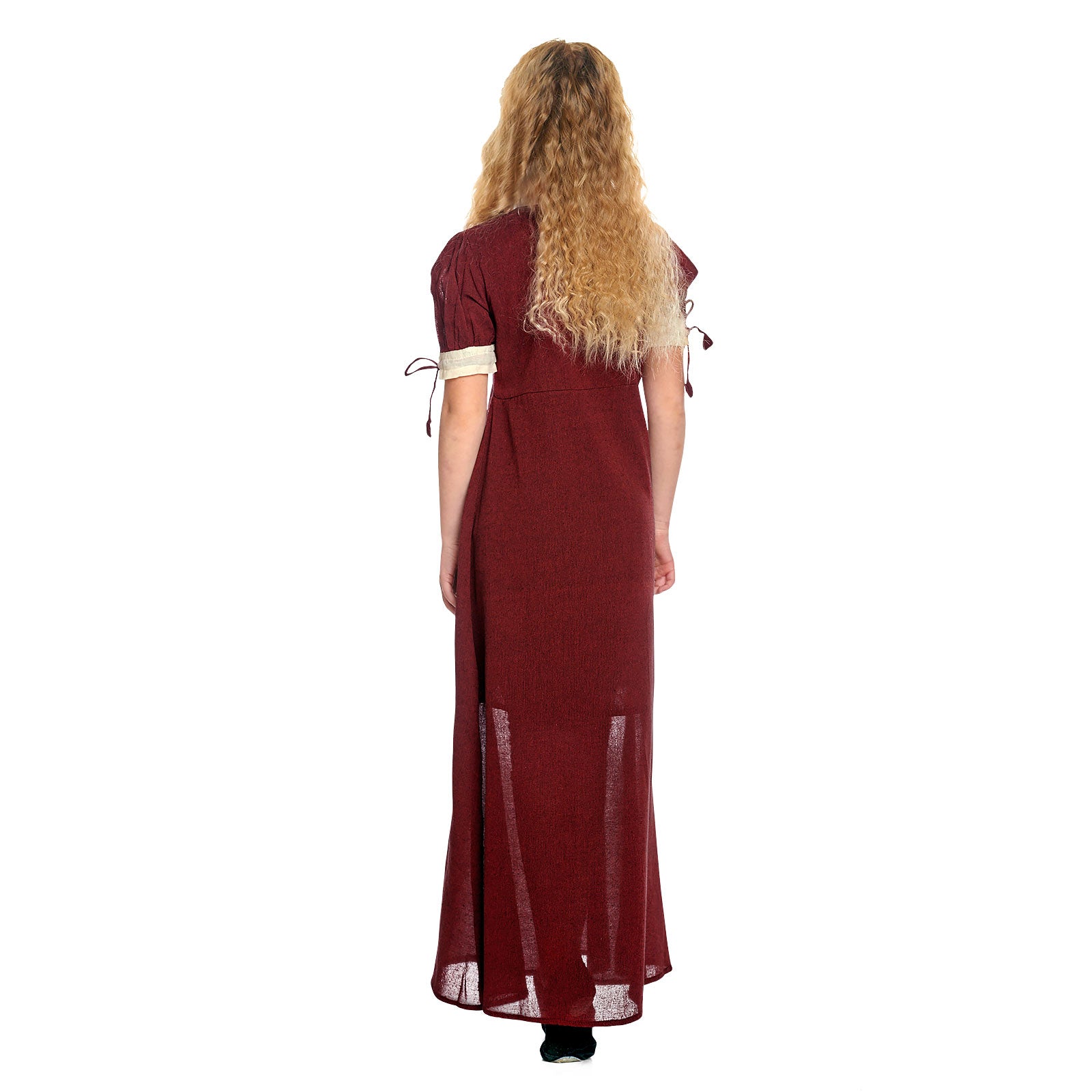 Imagen del producto Vestido de verano medieval para niños rojo beige