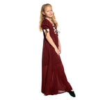 Imagen del producto Vestido de verano medieval para niños rojo beige