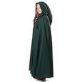 Imagen del producto Capa medieval con capucha y bordado verde