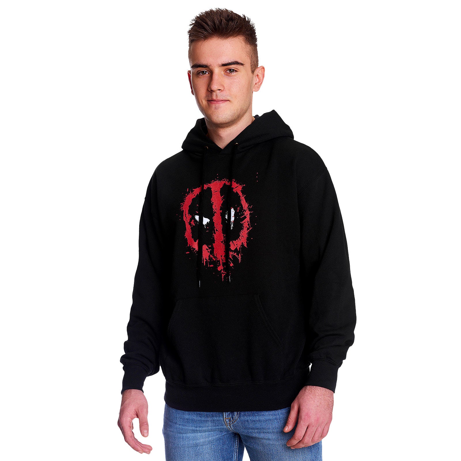Imagen del producto Deadpool - Sudadera con capucha negra con logo