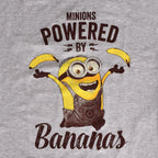 Imagen del producto Minions - Camiseta de chica Powered By Bananas gris