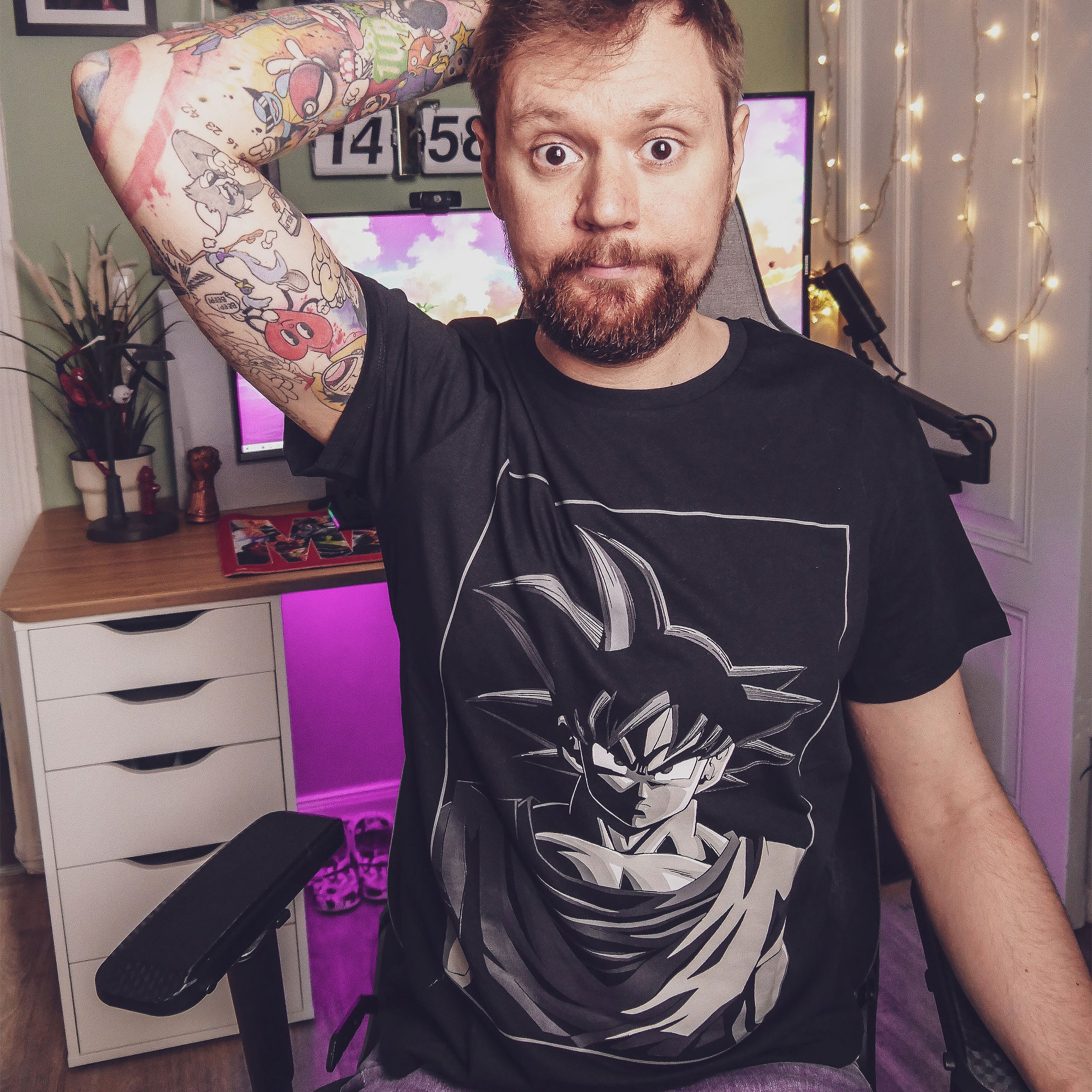 Imagen del producto Dragon Ball - Camiseta Manga de Goku Negro