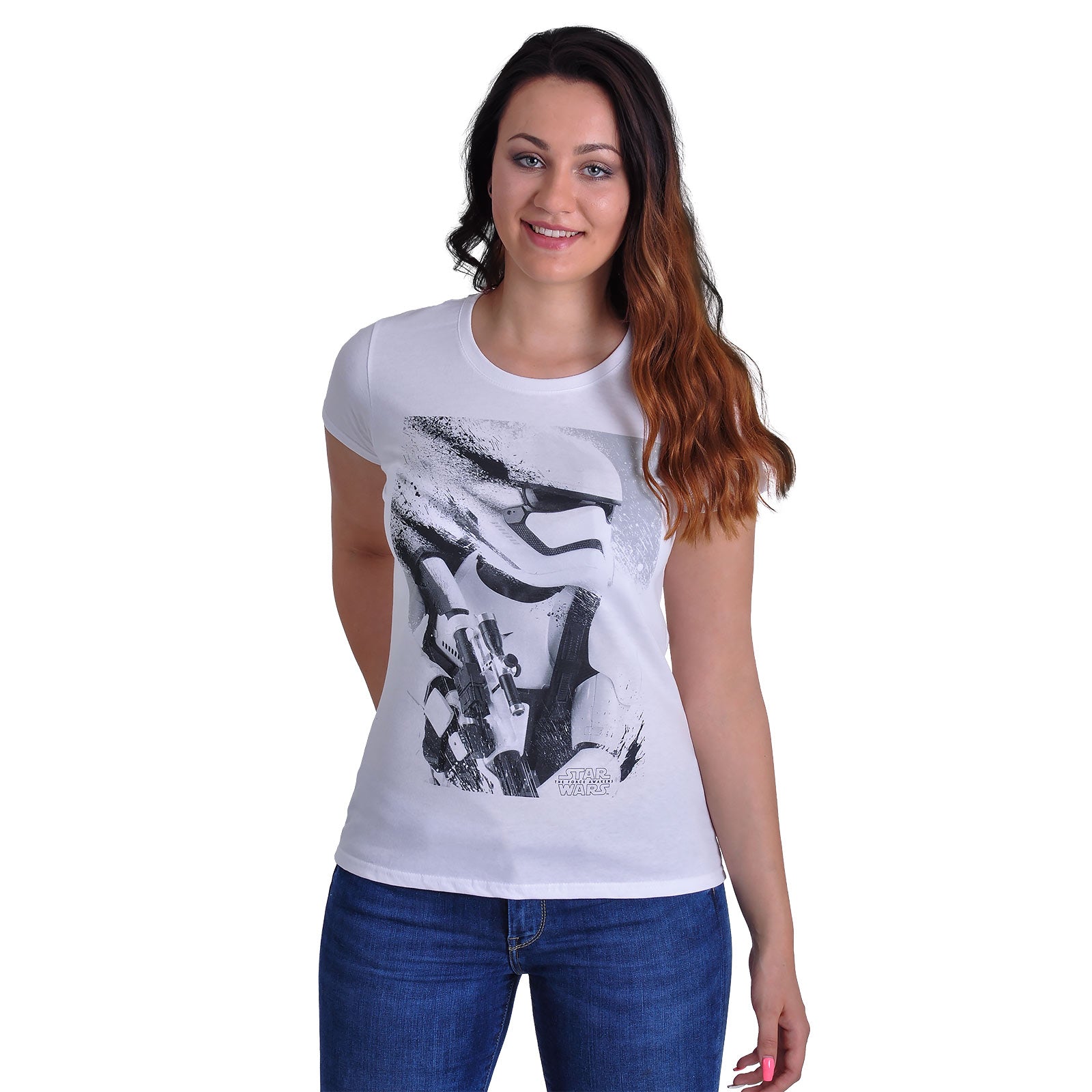 Imagen del producto Star Wars - Camiseta de Chica Stormtrooper Splatter blanca