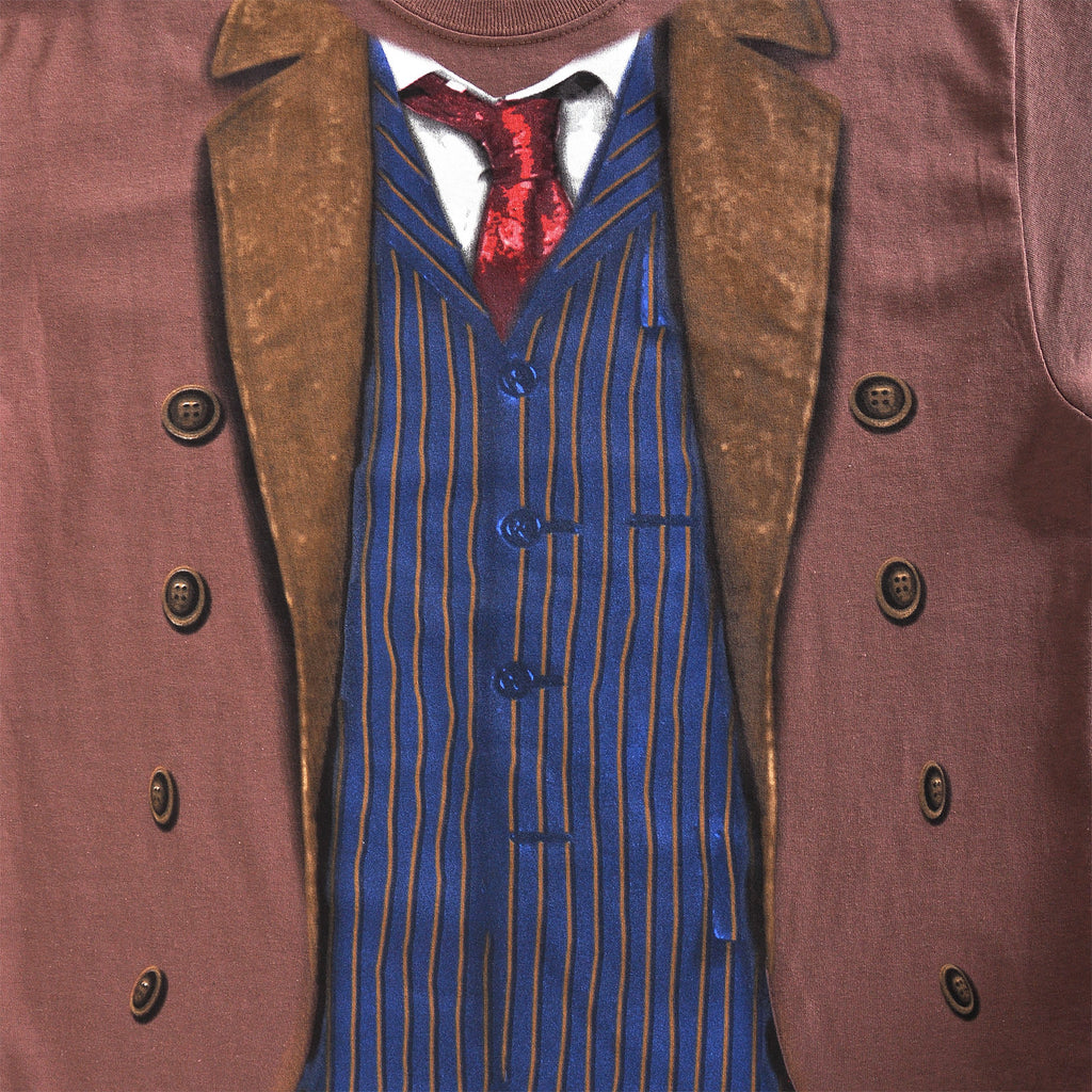Imagen del producto Doctor Who - Camiseta del 10º Doctor marrón