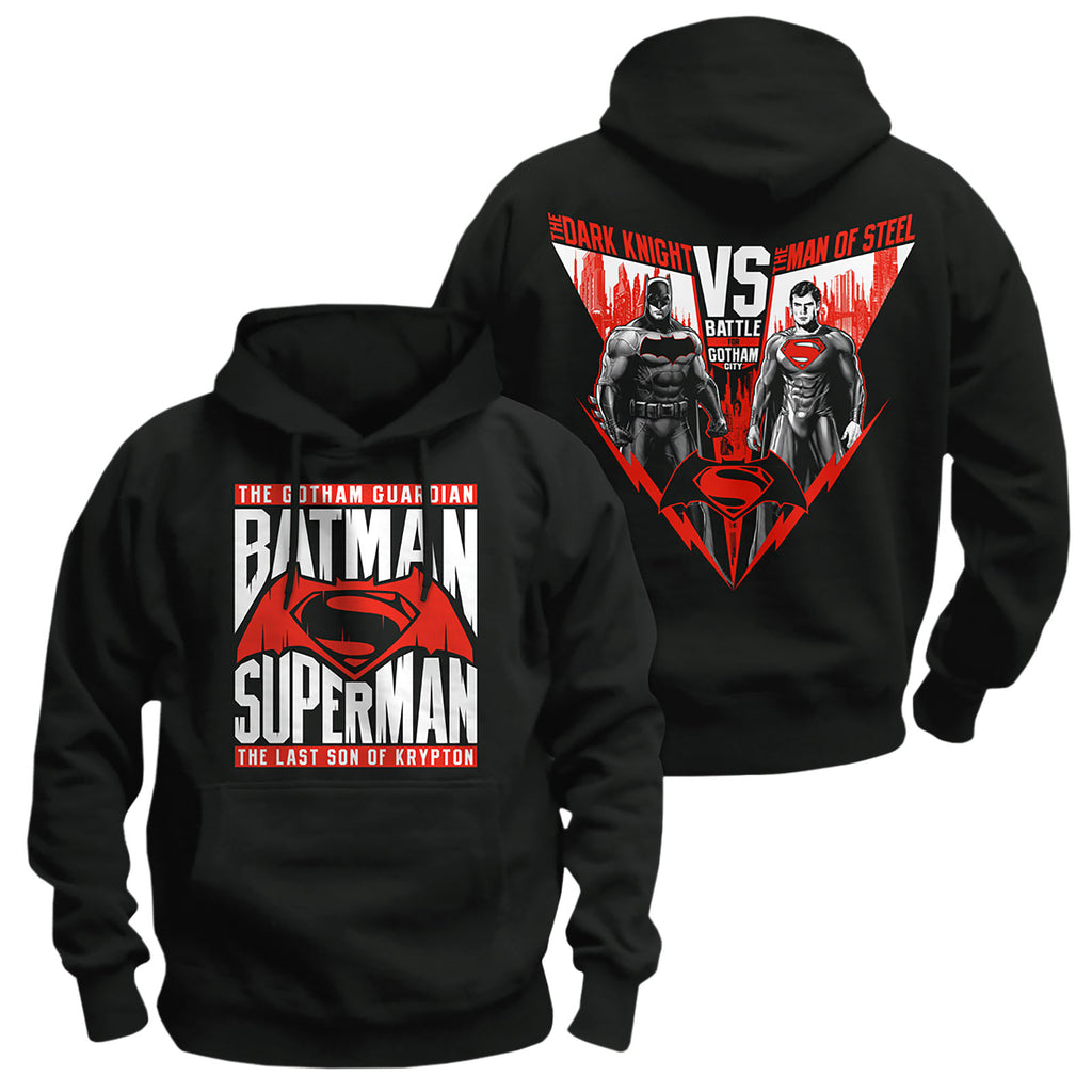 Imagen del producto Batman v Superman - Sudadera con capucha de héroes negra