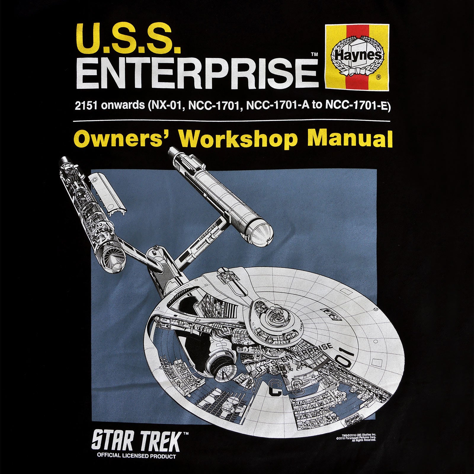 Imagen del producto Star Trek - Camiseta Haynes Manual negra