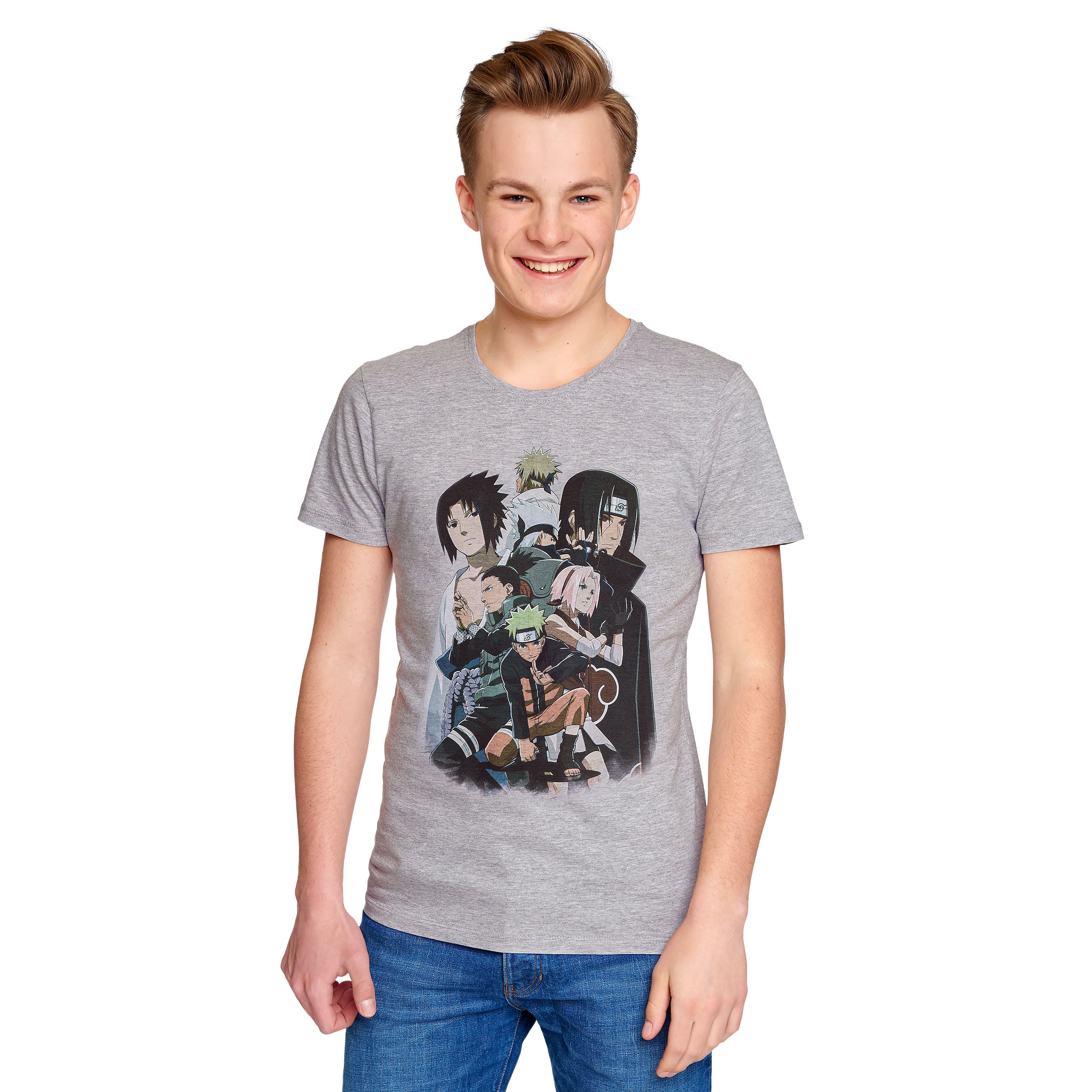 Imagen del producto Naruto - Camiseta de grupo gris