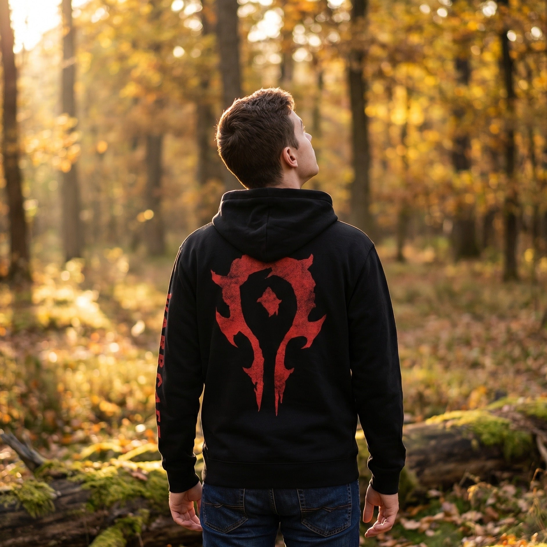 Imagen del producto Warcraft - Chaqueta con capucha negra con logo de la Horda
