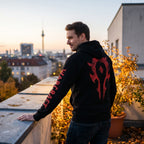 Imagen del producto Warcraft - Chaqueta con capucha negra con logo de la Horda