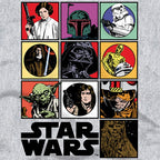 Imagen del producto Star Wars - Camiseta de personajes gris