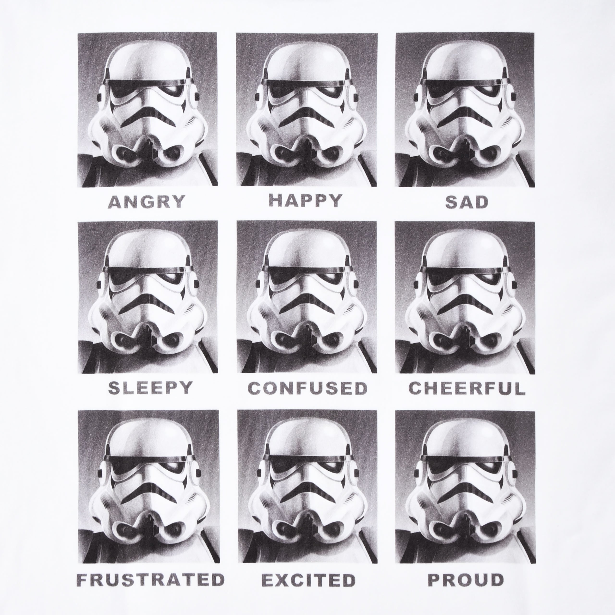 Imagen del producto Star Wars - Camiseta Multicara de Stormtrooper blanca