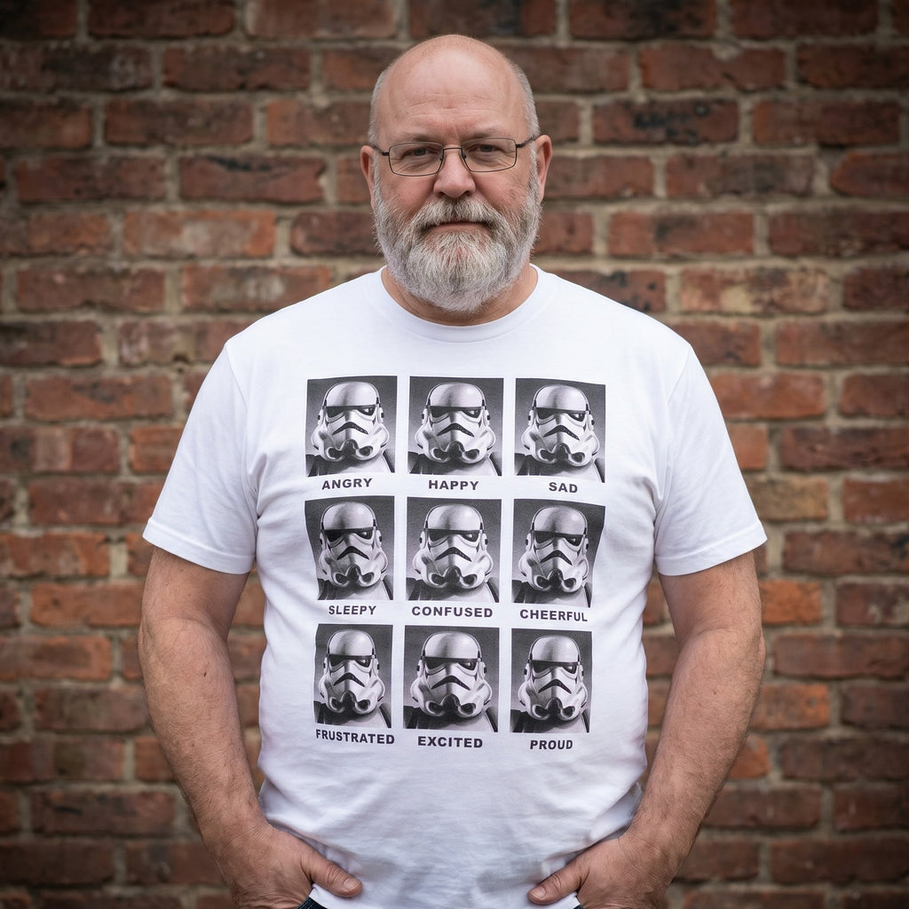 Imagen del producto Star Wars - Camiseta Multicara de Stormtrooper blanca