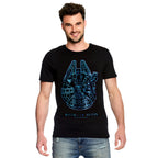 Imagen del producto Star Wars - Camiseta negra del Halcón Milenario