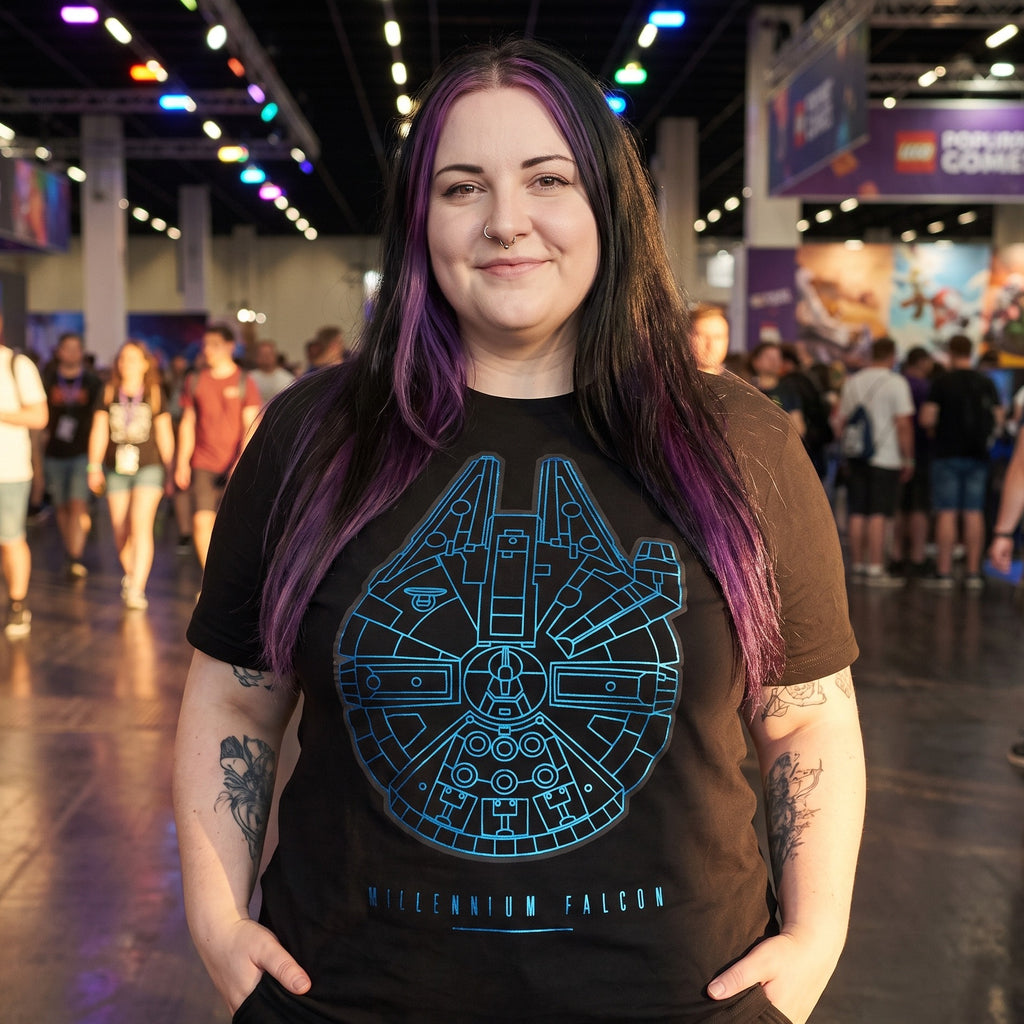 Imagen del producto Star Wars - Camiseta negra del Halcón Milenario