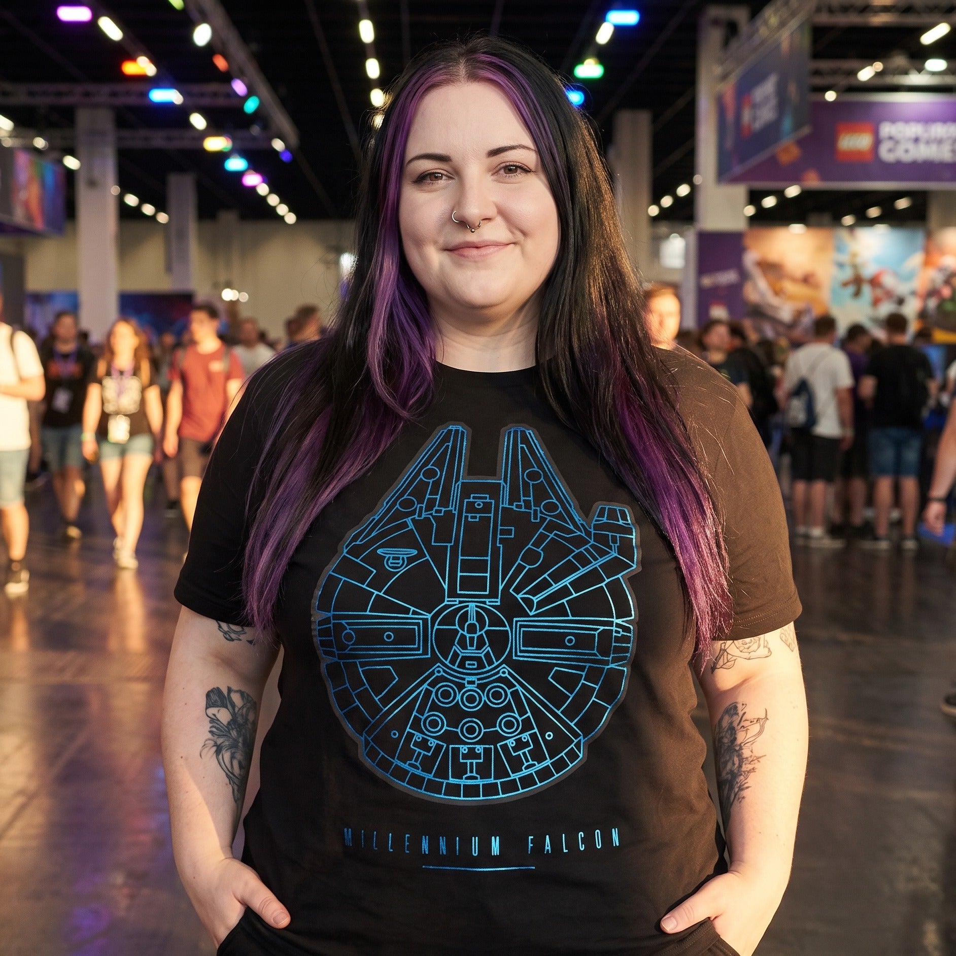 Imagen del producto Star Wars - Camiseta negra del Halcón Milenario