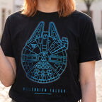 Imagen del producto Star Wars - Camiseta negra del Halcón Milenario