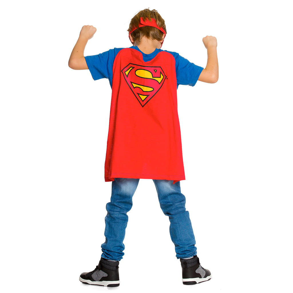 Product image Superman - Children's T-Shirt with Cape & Eye Mask