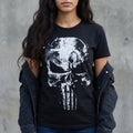Imagen del producto Punisher - Camiseta de calavera negra