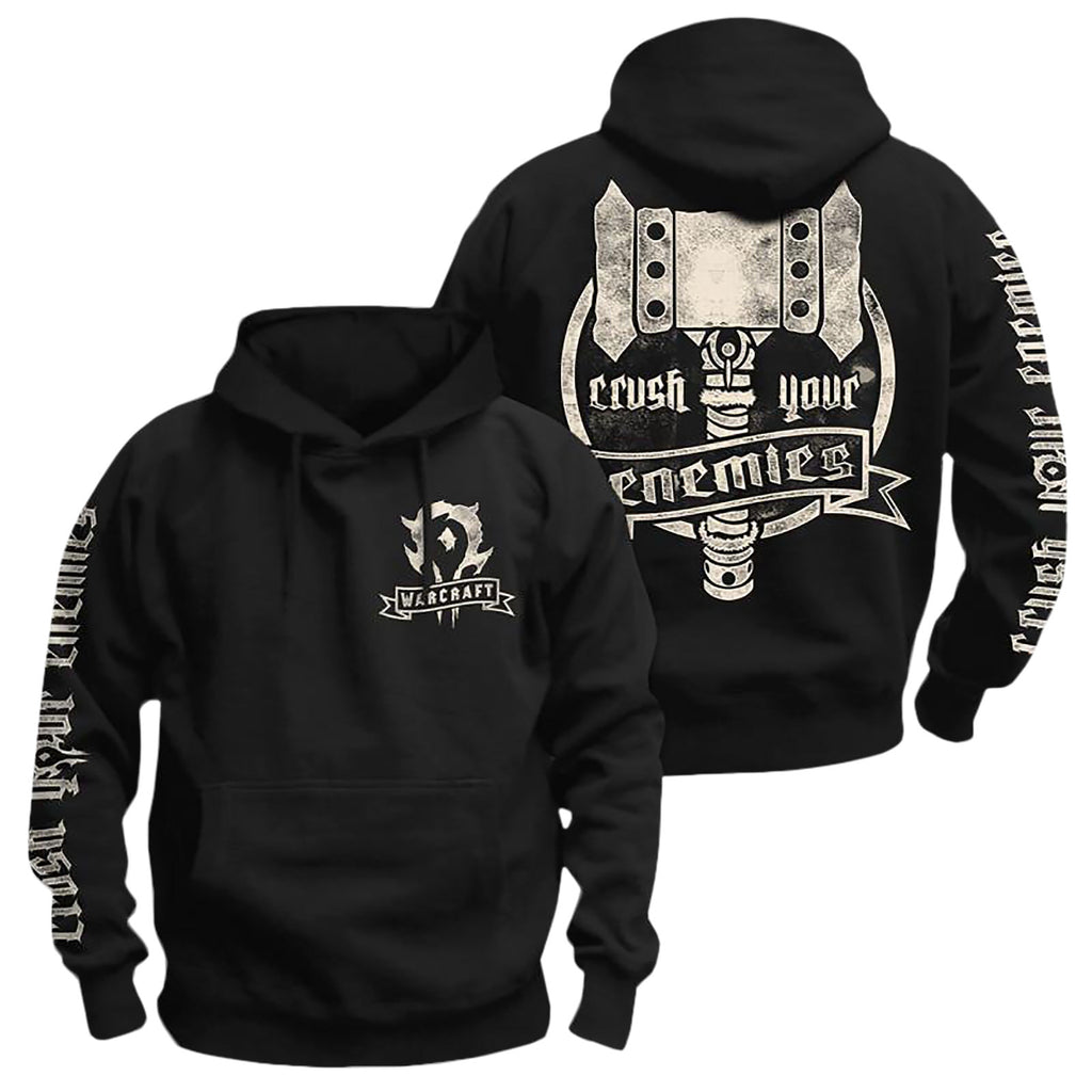 Imagen del producto Warcraft - Crush Your Enemies Sudadera con capucha negra