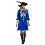 Imagen del producto Dama Mosquetera Real - Disfraz de Mujer Azul