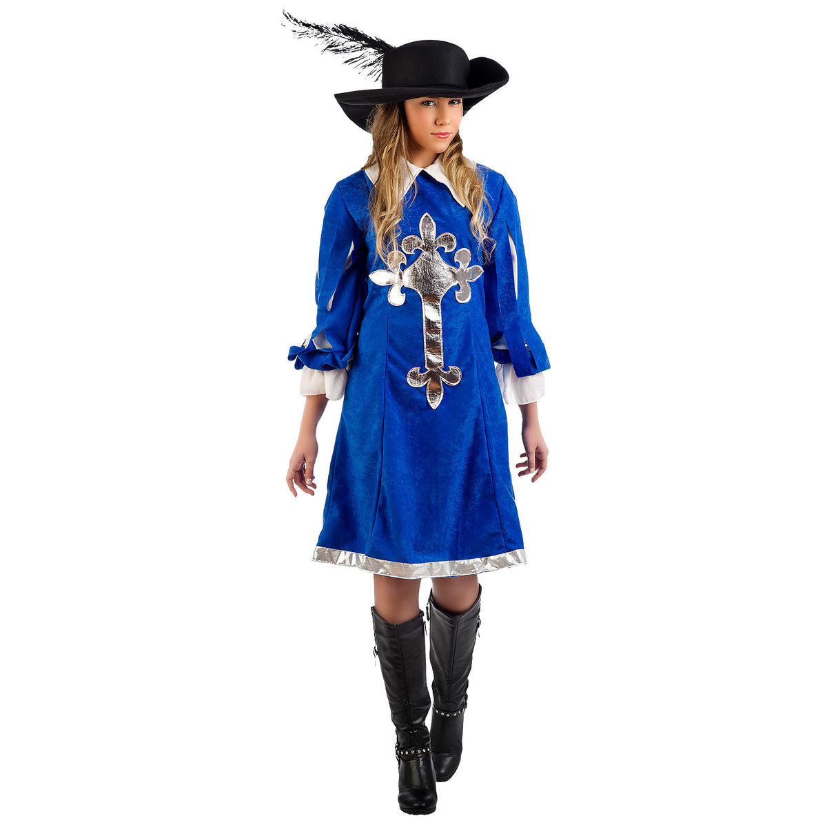 Imagen del producto Dama Mosquetera Real - Disfraz de Mujer Azul