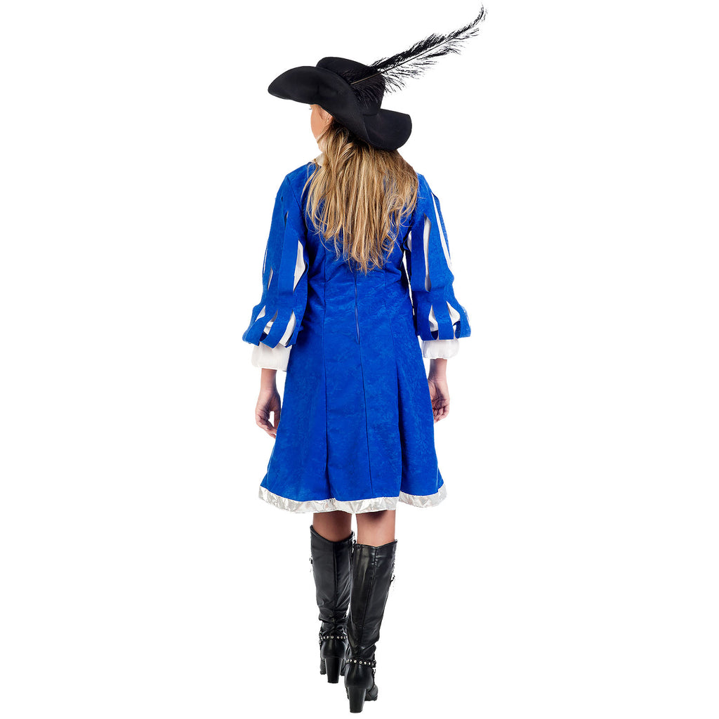 Imagen del producto Dama Mosquetera Real - Disfraz de Mujer Azul