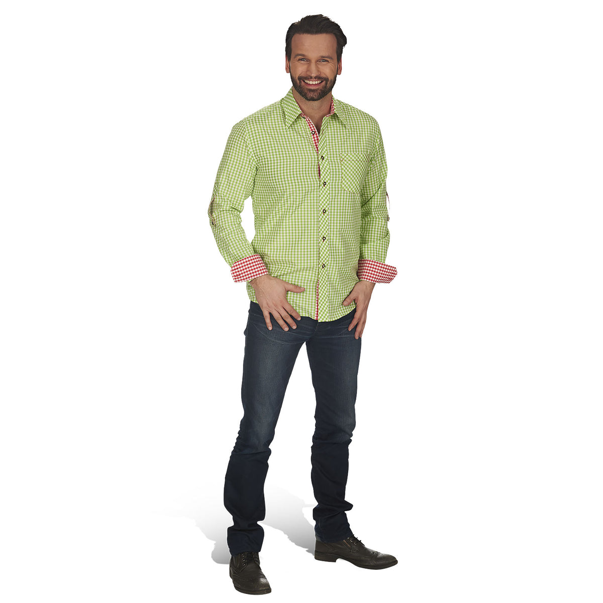 Imagen del producto Camisa de Oktoberfest - verde blanco